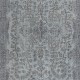 Contemporary Handmade Turkish Wool Area Rug in Light Blue