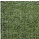 Modern Handmade Turkish Area Rug Over-Dyed in Green Color