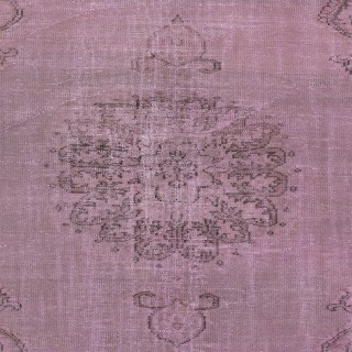 Pink Handmade Turkish Area Rug for Living Room, Entrance, Bedroom, Dining Room & Kids Room