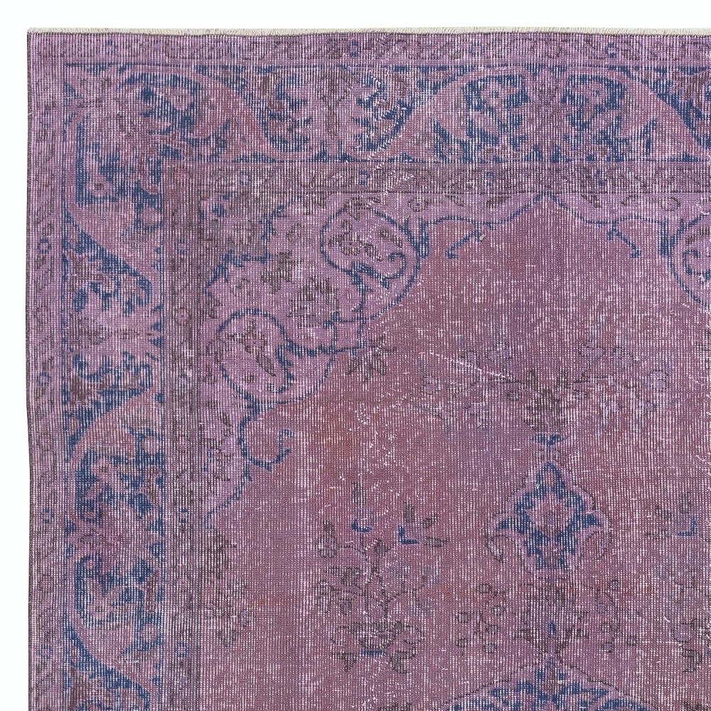 Purple Color Handmade Turkish Area Rug for Living Room, Entrance, Bedroom, Dining Room & Kids Room