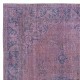 Purple Color Handmade Turkish Area Rug for Living Room, Entrance, Bedroom, Dining Room & Kids Room