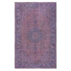 Purple Color Handmade Turkish Area Rug for Living Room, Entrance, Bedroom, Dining Room & Kids Room