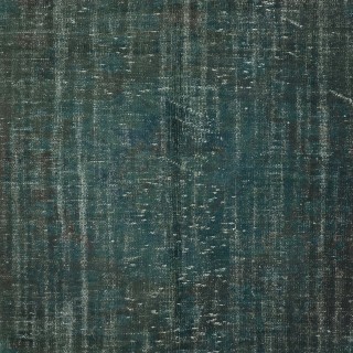 Handmade Dark Green Color Turkish Area Rug for Modern Interiors