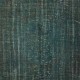 Handmade Dark Green Color Turkish Area Rug for Modern Interiors