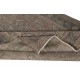 Modern Turkish Floor Rug in Brown Color. Hand Knotted Area Rug for Kitchen and Living Room