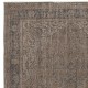 Modern Turkish Floor Rug in Brown Color. Hand Knotted Area Rug for Kitchen and Living Room