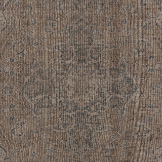 Modern Turkish Floor Rug in Brown Color. Hand Knotted Area Rug for Kitchen and Living Room