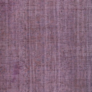 Vintage Handmade Turkish Area Rug redyed in Purple Color for modern interiors