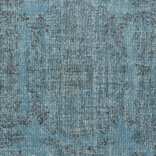 Light Blue Color Handmade Anti-Bacterial Turkish Wool Area Rug for Modern Home and Office Decor