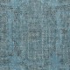 Light Blue Color Handmade Anti-Bacterial Turkish Wool Area Rug for Modern Home and Office Decor