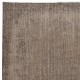 Brown Color Handmade Wool Area Rug from Turkey. Modern Low Pile Rug