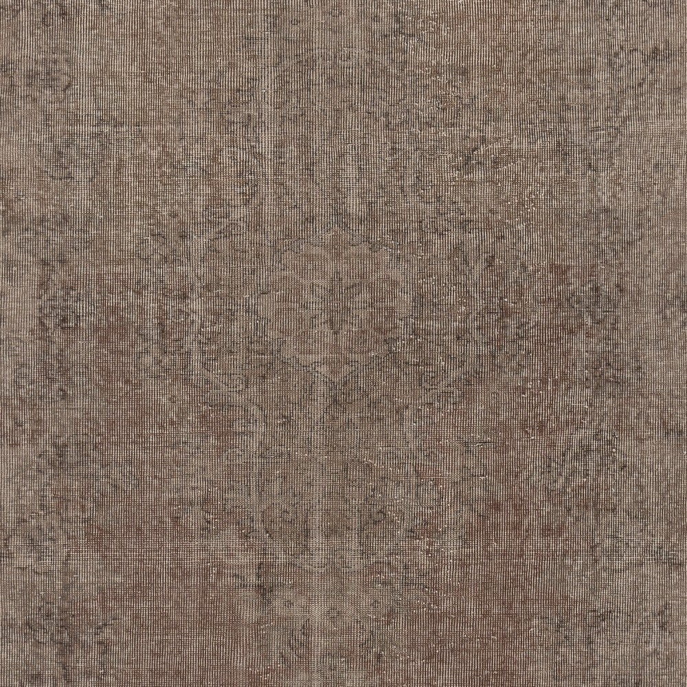 Brown Color Handmade Wool Area Rug from Turkey. Modern Low Pile Rug