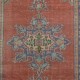 Traditional Vintage Handmade Wool Area Rug. One of a kind Turkish Carpet