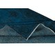 Navy Blue Color Handmade Turkish Wool Area Rug for Contemporary Interiors