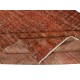 Hand-Knotted Turkish Wool Area Rug in Orange. Modern Handmade Wool Rug