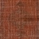 Hand-Knotted Turkish Wool Area Rug in Orange. Modern Handmade Wool Rug