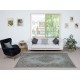 Vintage Handmade Turkish Area Rug Overdyed in Blue 4 Modern Interiors