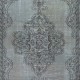 Vintage Handmade Turkish Area Rug Overdyed in Blue 4 Modern Interiors