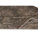 Hand-Made Floor Rug from Turkey. Brown Color Re-Dyed Area Rug