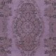 Contemporary Hand Knotted Purple Area Rug From Turkey, Wool pile on cotton foundation