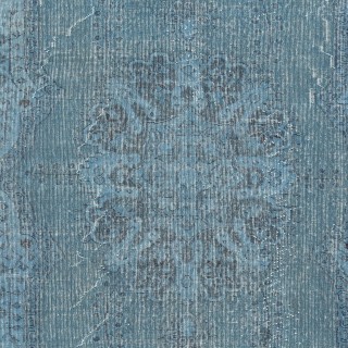 Light Blue Color Handmade Turkish Wool Area Rug for Contemporary Interiors