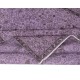 Floral Patterned Turkish Rug in Purple Color, Modern Hand Knotted Rug for Kitchen and Living Room