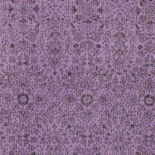 Floral Patterned Turkish Rug in Purple Color, Modern Hand Knotted Rug for Kitchen and Living Room