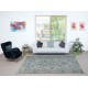Authentic Modern Handmade Turkish Wool Area Rug in Light Blue Color