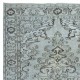 Authentic Modern Handmade Turkish Wool Area Rug in Light Blue Color