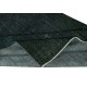 Hand-Knotted Turkish Wool Area Rug Overdyed in Solid Dark Green Color