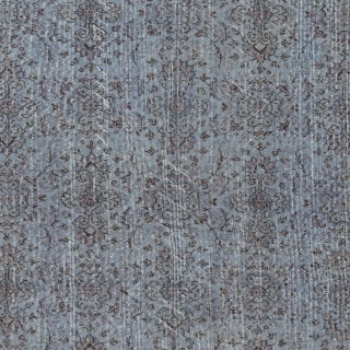 Vintage Handmade Turkish Area Rug dyed in Blue 4 Modern Interiors