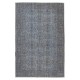 Vintage Handmade Turkish Area Rug dyed in Blue 4 Modern Interiors