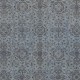 Vintage Handmade Floral Design Turkish Area Rug dyed in Blue 4 Modern Interiors