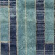 Contemporary Hand-Knotted Tulu Rug in Blue Tones, 100% Wool, Custom Options Available