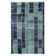 Contemporary Hand-Knotted Tulu Rug in Blue Tones, 100% Wool, Custom Options Available