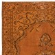 Vivid Orange Turkish Rug, Handmade Bohem Carpet, Vibrant Colored Floor Covering