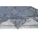 Modern Handmade Turkish Area Rug in Light Blue Color. Woolen Floor Covering