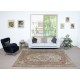 Traditional Vintage Handmade Wool Area Rug. One of a kind Turkish Carpet