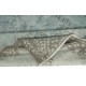 Hand Knotted Light Blue Color Area Rug, Modern Medallion Design Turkish Floor Covering