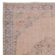 Soft Pink Color Anti-bacterial Wool Area Rug. Hand Knotted Turkish Rug