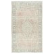 One of a kind Vintage Area Rug, Sun Faded Handmade Turkish Carpet