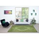Green Color Over-Dyed Rug. Modern Handmade Turkish Area Rug. Bohemian Home Decor