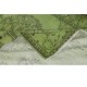 Green Color Over-Dyed Rug. Modern Handmade Turkish Area Rug. Bohemian Home Decor