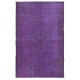 Purple Area Rug for Modern Interiors, Hand-Knotted in Turkey