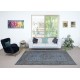 Handmade Navy Blue Area Rug for Living Room, Modern Turkish Carpet for Dining Room