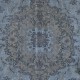 Handmade Navy Blue Area Rug for Living Room, Modern Turkish Carpet for Dining Room