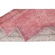 Red Color Handmade Area Rug for Living Room, Shabby Chic Turkish Floor Rug for Dining Room