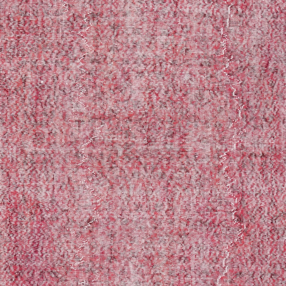 Red Color Handmade Area Rug for Living Room, Shabby Chic Turkish Floor Rug for Dining Room