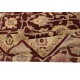One of a kind Vintage Handmade Turkish Rug with Botanical Design and Red Background, 100% Wool