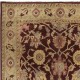 One of a kind Vintage Handmade Turkish Rug with Botanical Design and Red Background, 100% Wool